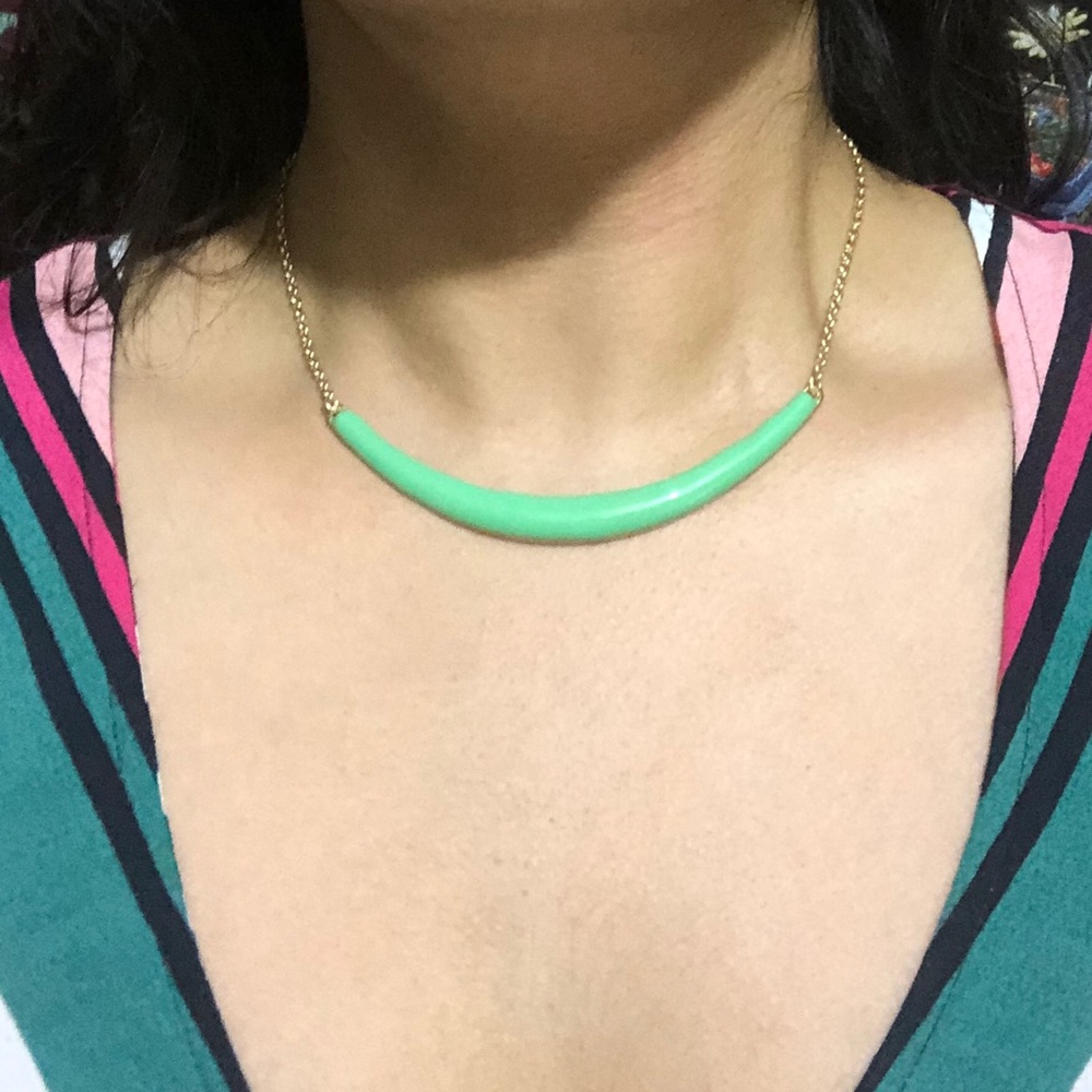 Soft green necklace